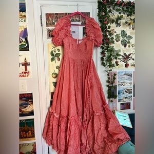 Selkie The Ritz Baby Gingham Long Dress BNWT